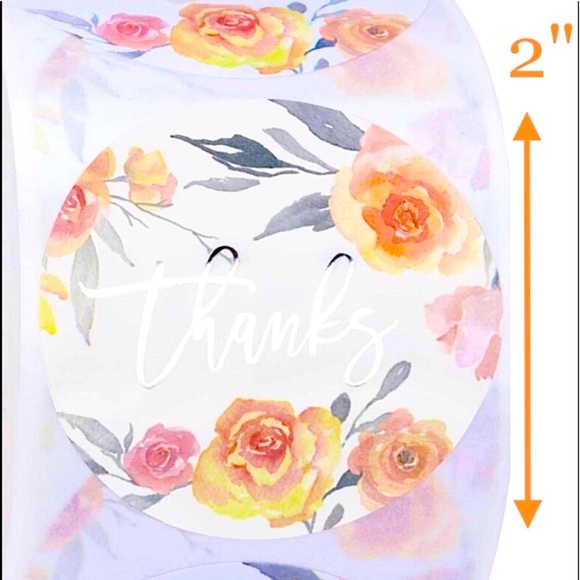 NEW Poshmark Packages "Thank you" Gift Wrap Shipping Supplies Set ~ 125 Stickers - Picture 4 of 9